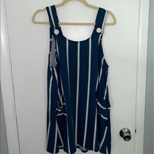 Blue and white stripped shirt